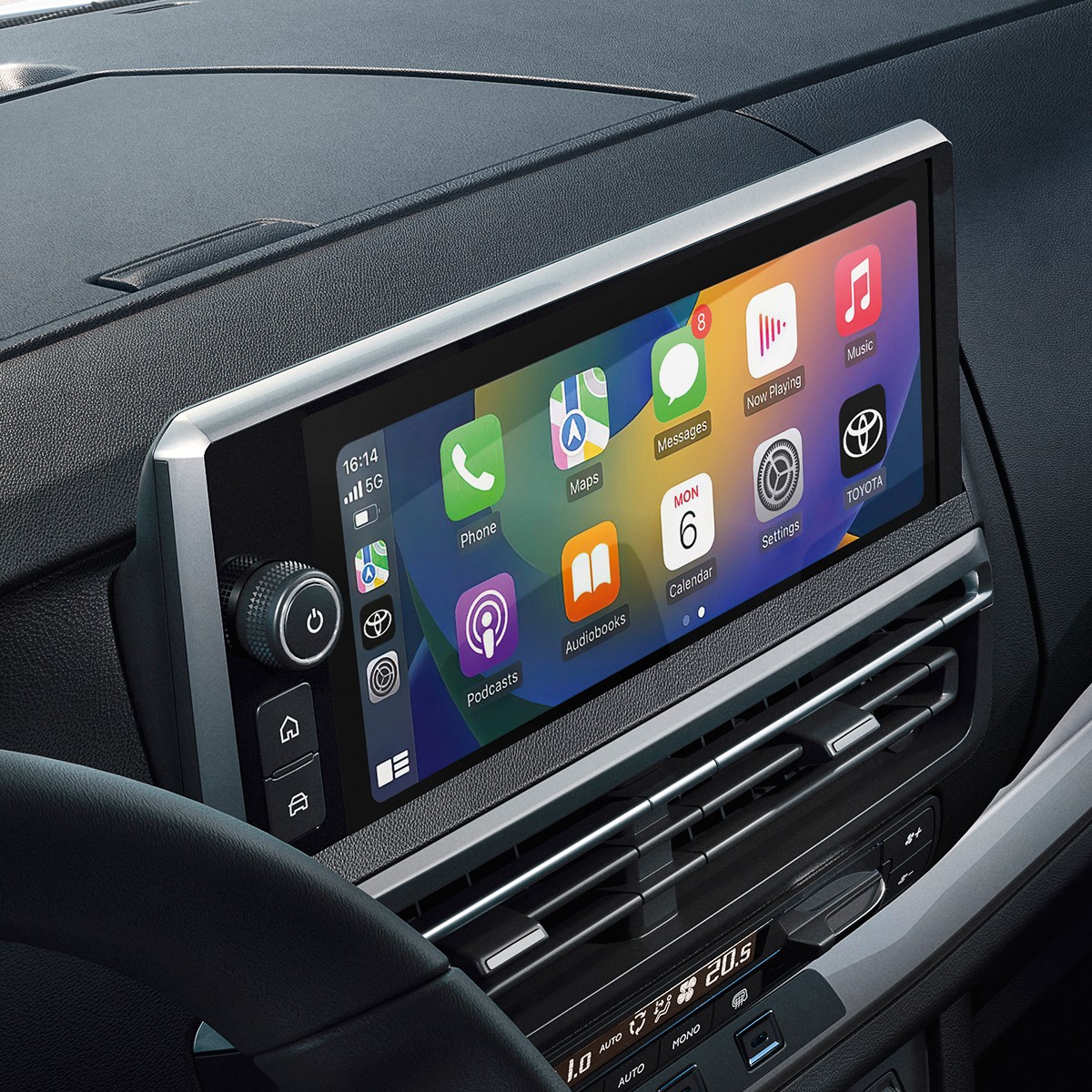 Apple CarPlay en la pantalla multimedia